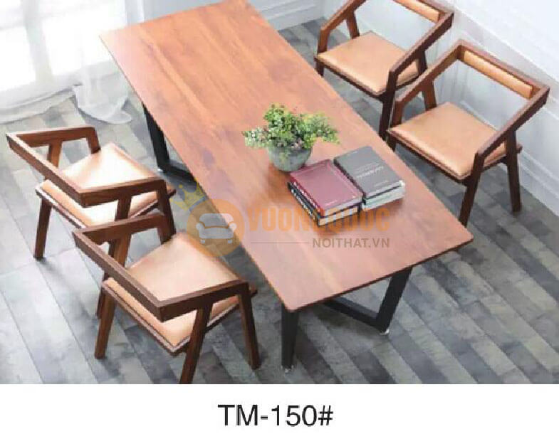 Bộ bàn ghế dài cho quán cafe sách HOY TM150